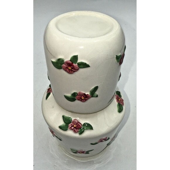 Vintage Pink Roses, Floral Chintz Carafe & Tumbler Bedside Tumbleup Cottagecore - Picture 13 of 13